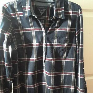 100% Cotton Tommy Hilfiger Navy Blue Shirt
